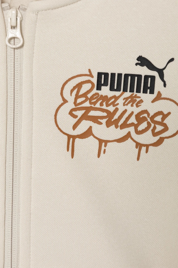Chłopiec Puma bluza dziecięca MID90s Full-Zip FL B 688469. beżowy