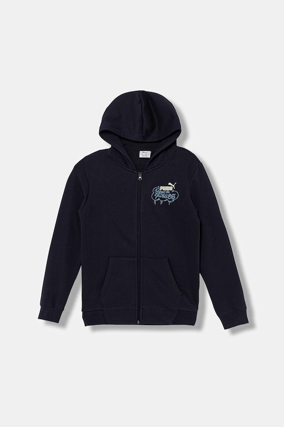 Detská mikina Puma MID90s Full-Zip FL B potlač tmavomodrá 688469.