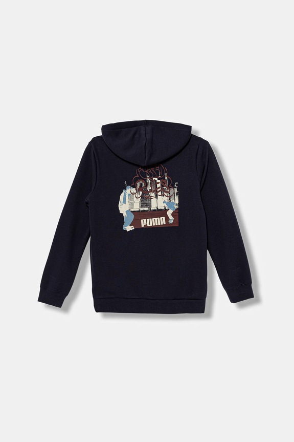 Detská mikina Puma MID90s Full-Zip FL B 688469. tmavomodrá AW25