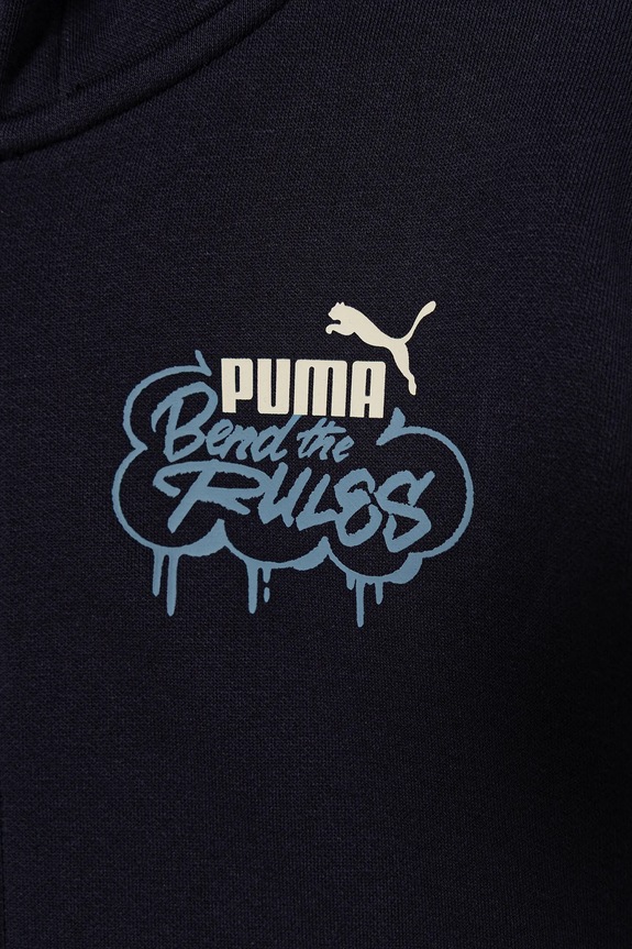 Chlapec Detská mikina Puma MID90s Full-Zip FL B 688469. tmavomodrá