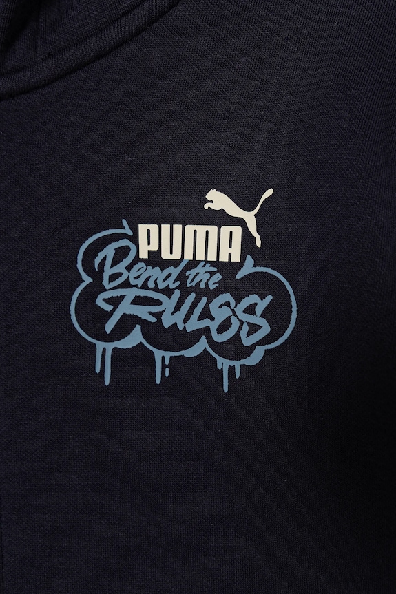 Chlapec Detská mikina Puma MID90s Full-Zip FL B 688469. tmavomodrá
