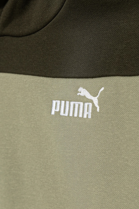 Băieți Puma bluză copii ESS BLOCK Small Logo Hoodie FL B 690784 verde