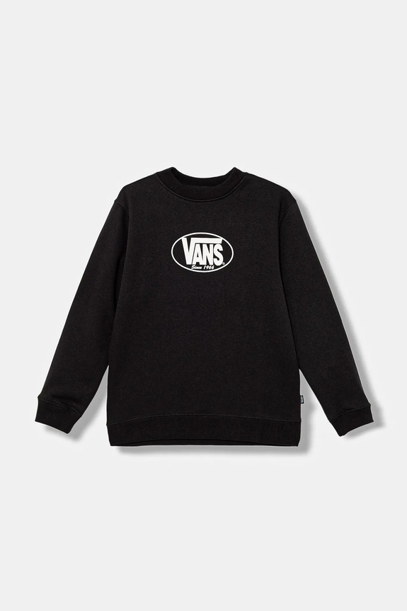 Vans felpa per bambini Classic Oval Crew senza nero VN000PWVBLK1