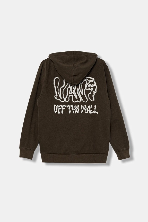 Dječja dukserica Vans Rippled Full Zip VN000PX2EMP1 smeđa AW25