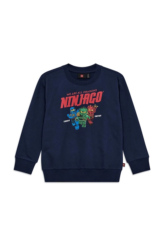 Lego hanorac de bumbac LWSAKU 703 bumbac bleumarin 11010944
