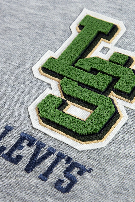 Chłopiec Levi's bluza dziecięca STREAMLINE MONOGRAM CREWNE 8EP034 szary