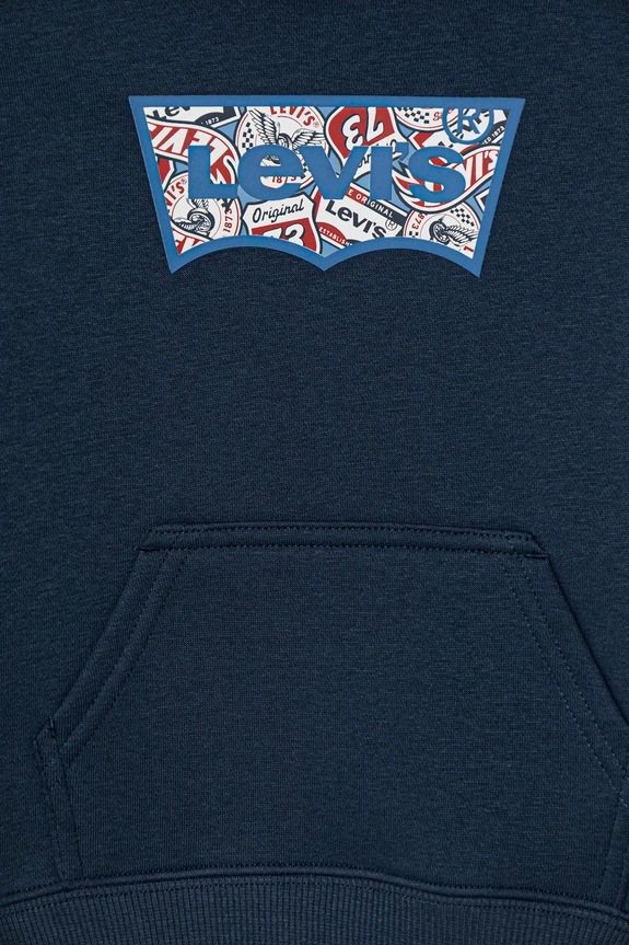 Băieți Levi's bluză copii ON THE ROAD BATWING HOODIE 8EP036 bleumarin