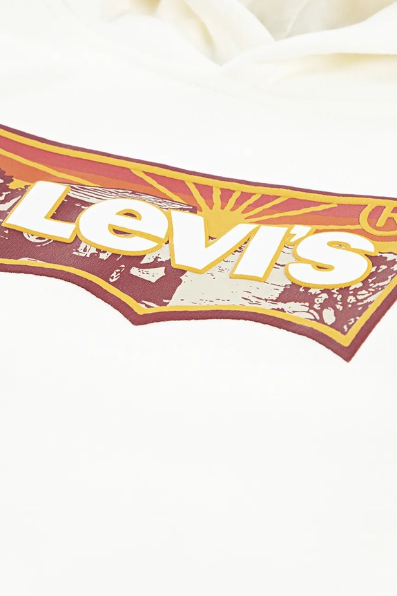 Chłopiec Levi's bluza dziecięca SUNRISE BATWING HOODIE 9EP038 beżowy