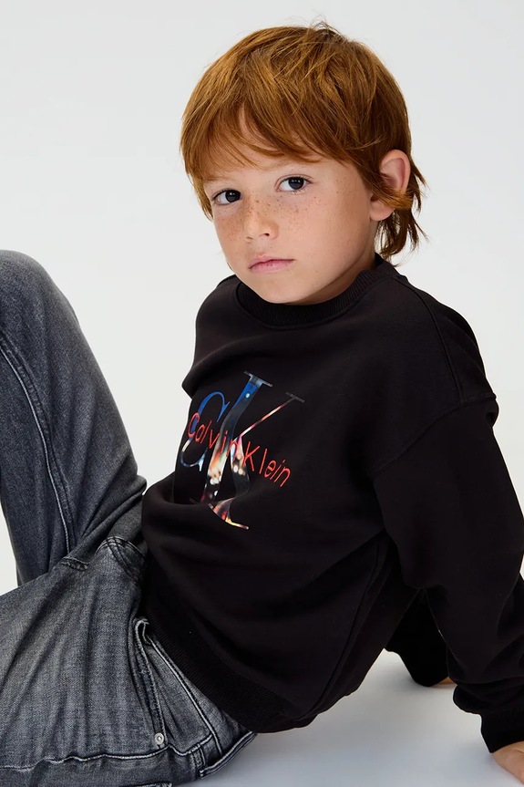 Παιδική βαμβακερή μπλούζα Calvin Klein Jeans IB0IB02562.9BYA