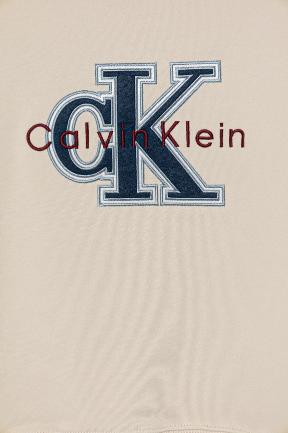 CHLAPEC Dětská mikina Calvin Klein Jeans IB0IB02585.9BYA béžová