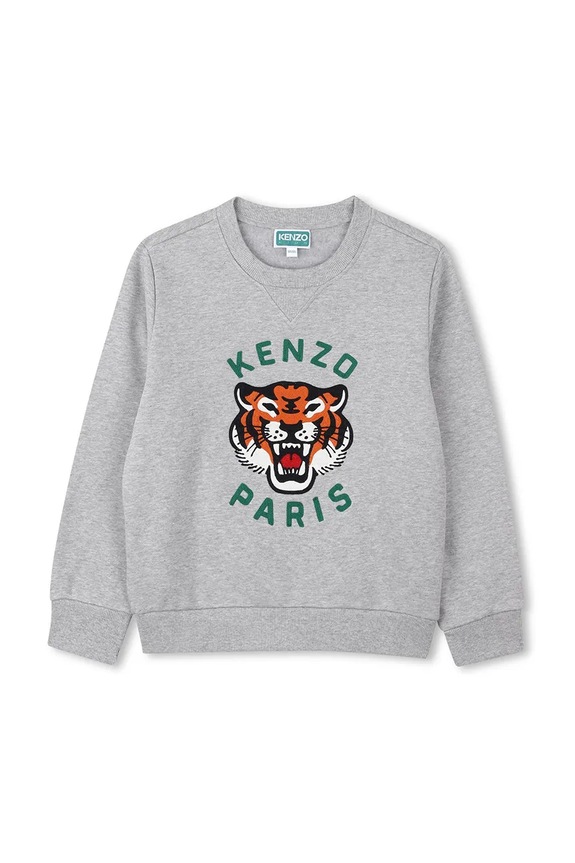 Детская хлопковая кофта Kenzo Kids хлопок серый K61509.114.150