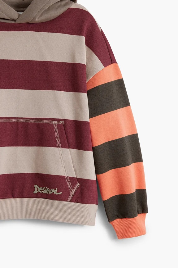 Desigual bluza bawełniana dziecięca beżowy 25WBSK05