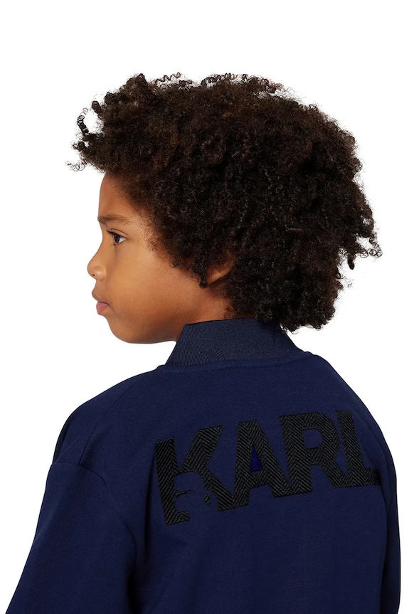 Detská mikina Karl Lagerfeld Z30646.86.108 tmavomodrá