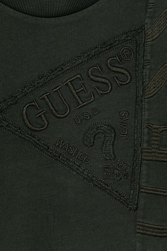 Chłopiec Guess bluza bawełniana dziecięca L5BQ08.KAD74.9BYA zielony