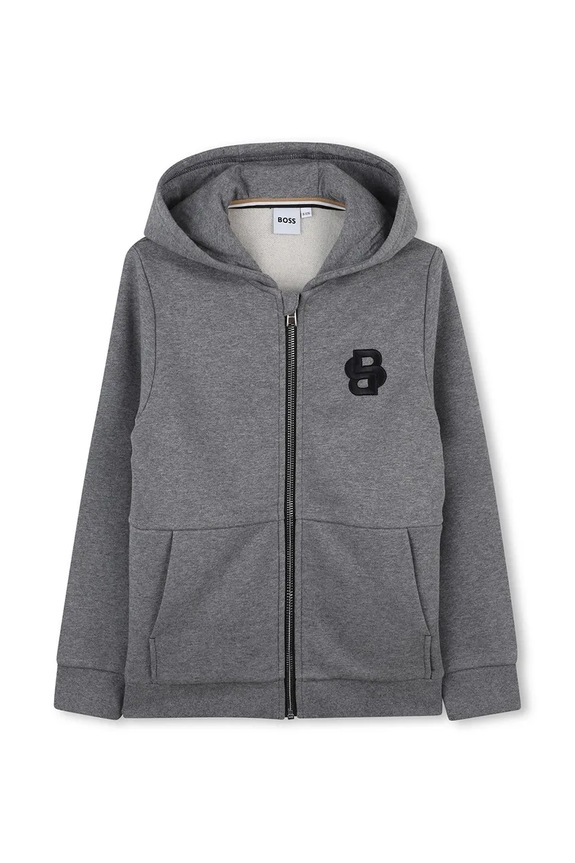 BOSS bluza dziecięca J52320.114.150 szary AW25