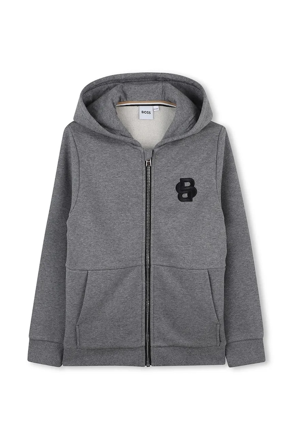 BOSS bluză copii J52320.162.174 gri AW25