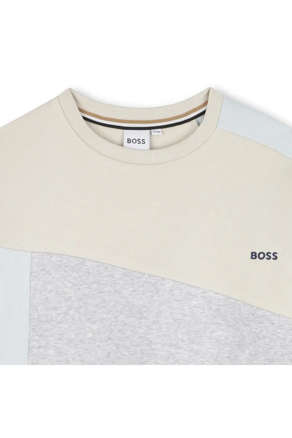 BOSS felpa per bambini beige J52352.102.108