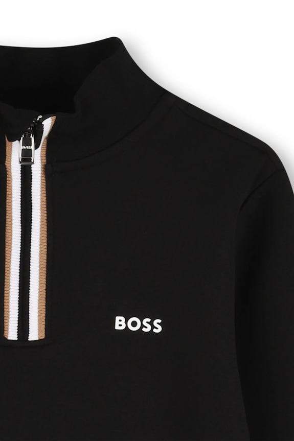 Chlapec Detská mikina BOSS J52359.114.150 čierna