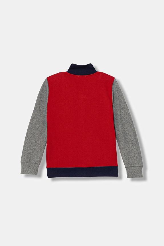 United Colors of Benetton hanorac de bumbac pentru copii 3J68C501B.G.Season.9BYA rosu AW25