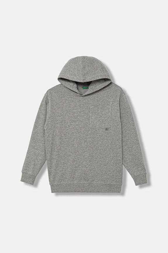 Παιδική μπλούζα United Colors of Benetton μελανζέ γκρί 3NBMC205A.G.seasonal
