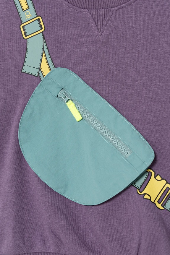 Αγορίστικα Παιδική μπλούζα United Colors of Benetton 32N4G10KO.P.seasonal μωβ