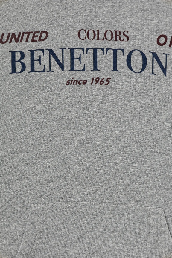 Αγορίστικα Παιδική βαμβακερή μπλούζα United Colors of Benetton 3J68C204V.G.seasonal γκρί