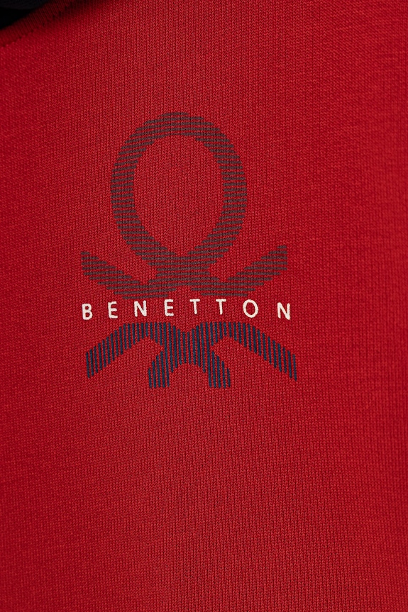 Αγορίστικα Παιδική βαμβακερή μπλούζα United Colors of Benetton 3J68C204V.G.seasonal κόκκινο