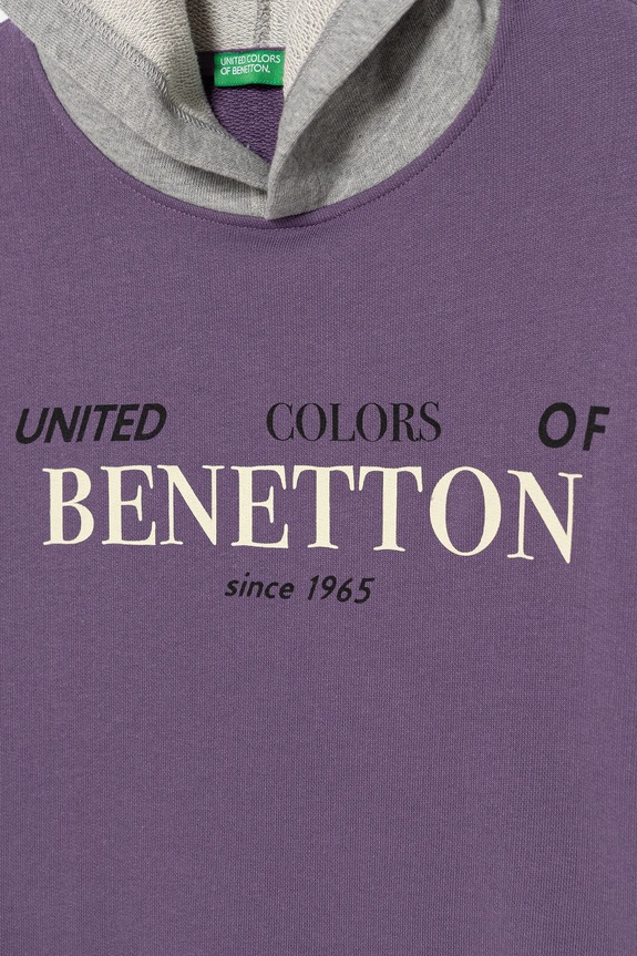 Αγορίστικα Παιδική βαμβακερή μπλούζα United Colors of Benetton 3J68C204V.G.seasonal μωβ