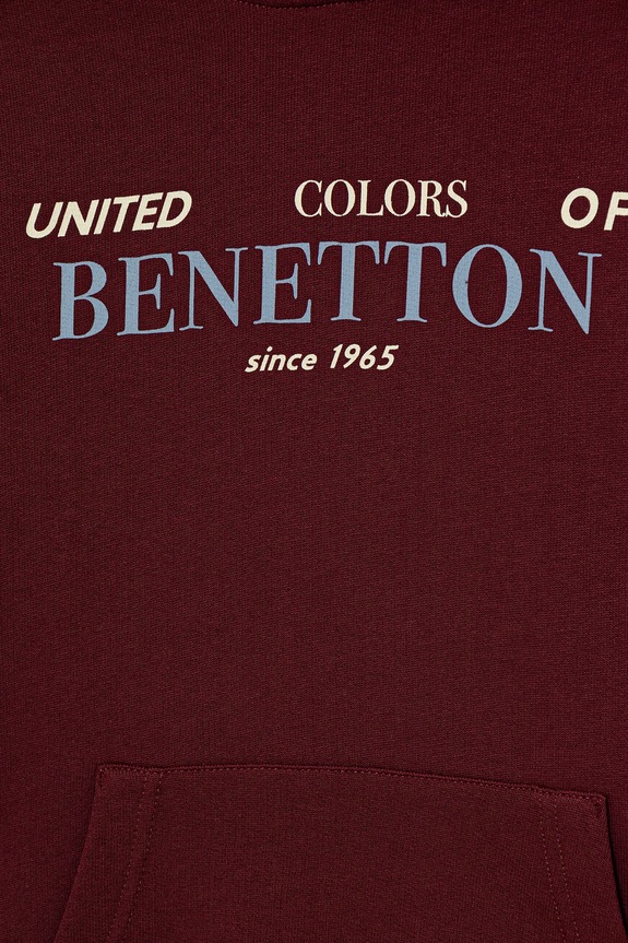 Αγορίστικα Παιδική βαμβακερή μπλούζα United Colors of Benetton 3J68C204V.G.seasonal μπορντό