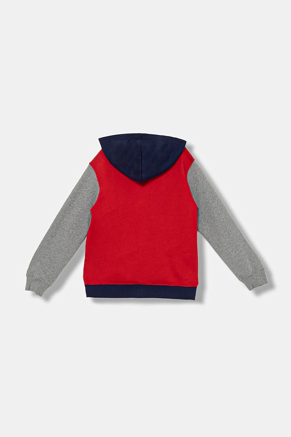 Detská bavlnená mikina United Colors of Benetton 3J68C505C.G.seasonal červená AW25