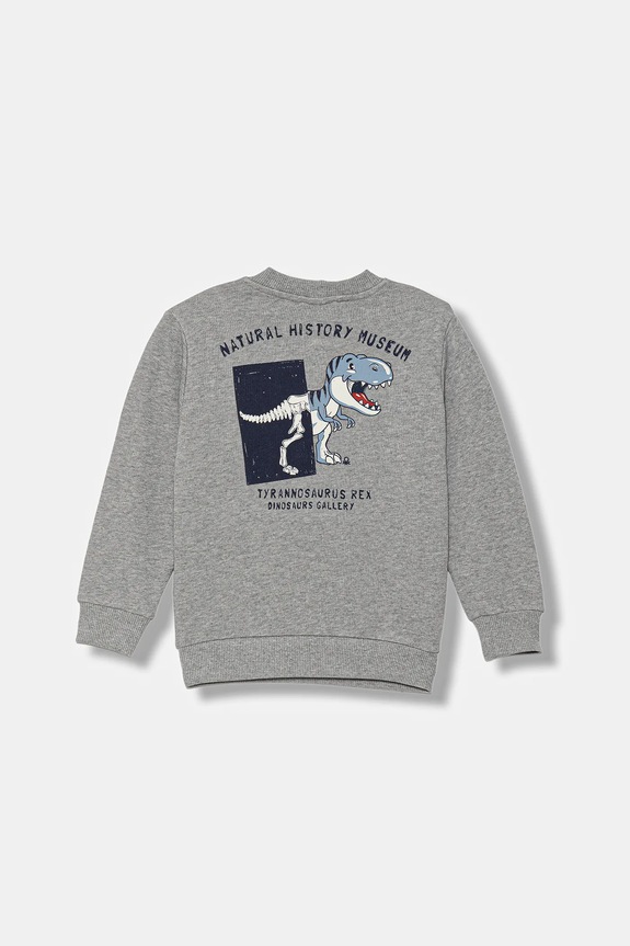 Παιδική βαμβακερή μπλούζα United Colors of Benetton χωρίς κουκούλα γκρί 3J68G10KN.P.seasonal