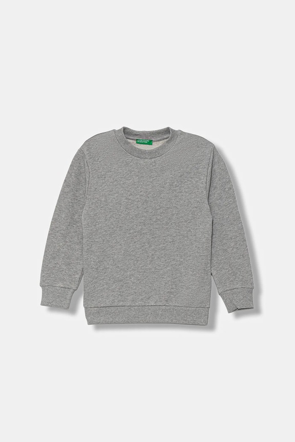 Παιδική βαμβακερή μπλούζα United Colors of Benetton 3J68G10KN.P.seasonal γκρί AW25