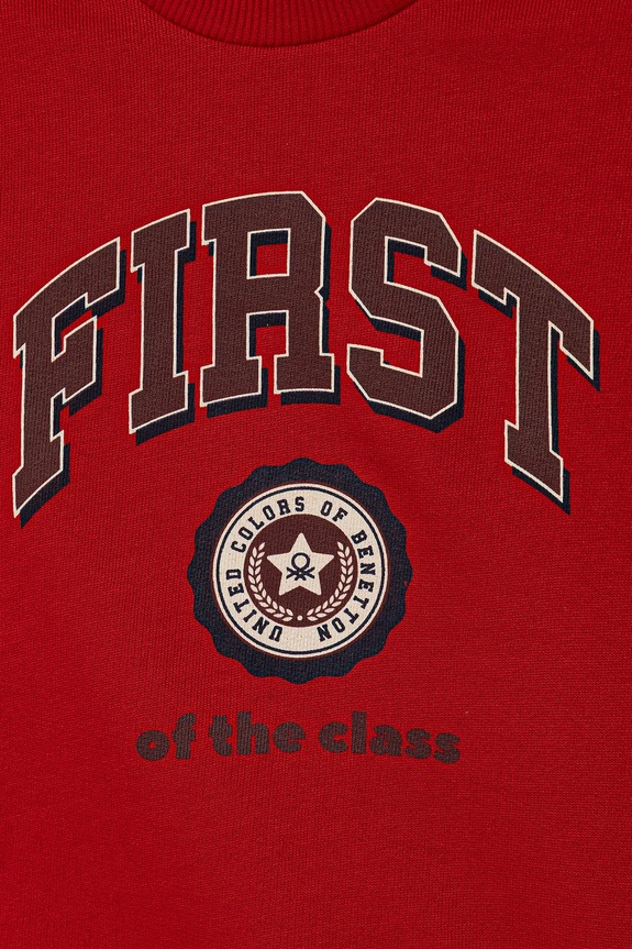 Αγορίστικα Παιδική βαμβακερή μπλούζα United Colors of Benetton 3J68G10KN.P.seasonal κόκκινο