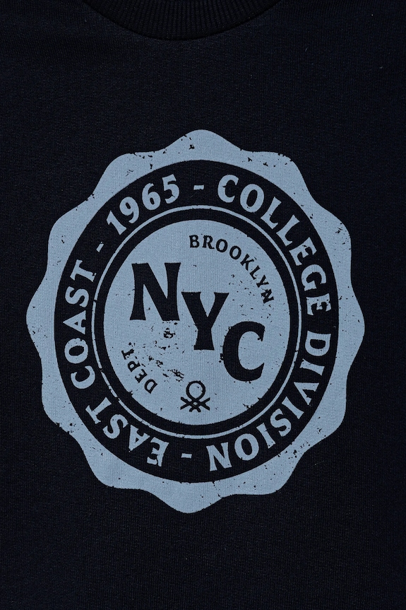 Αγορίστικα Παιδική βαμβακερή μπλούζα United Colors of Benetton 3J68G10KN.P.seasonal σκούρο μπλε