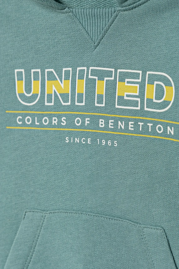 Αγορίστικα Παιδική βαμβακερή μπλούζα United Colors of Benetton 3J68G2014.P.seasonal τιρκουάζ
