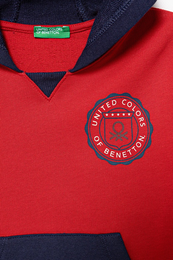 Αγορίστικα Παιδική βαμβακερή μπλούζα United Colors of Benetton 3J68G2014.P.seasonal κόκκινο