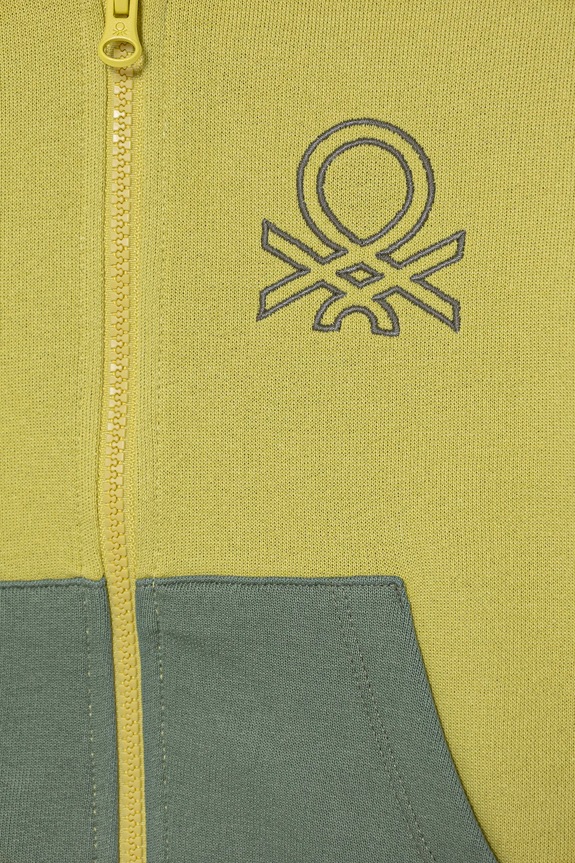 Αγορίστικα Παιδική βαμβακερή μπλούζα United Colors of Benetton 3J68G503V.P.seasonal πράσινο