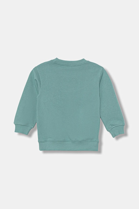 United Colors of Benetton hanorac de bumbac pentru copii 3J70G10JY.P.seasonal turcoaz AW25