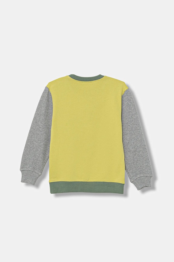 Παιδική βαμβακερή μπλούζα United Colors of Benetton 3J70G10JY.P.seasonal κίτρινο AW25