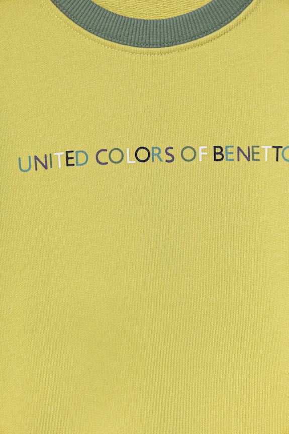 Αγορίστικα Παιδική βαμβακερή μπλούζα United Colors of Benetton 3J70G10JY.P.seasonal κίτρινο