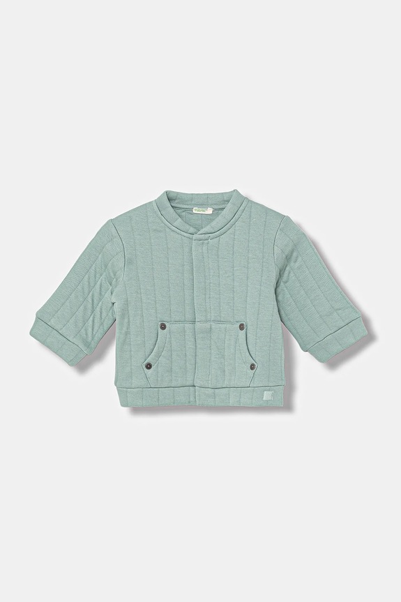 Παιδική μπλούζα United Colors of Benetton χωρίς κουκούλα τιρκουάζ 3JOEA501O.W.seasonal