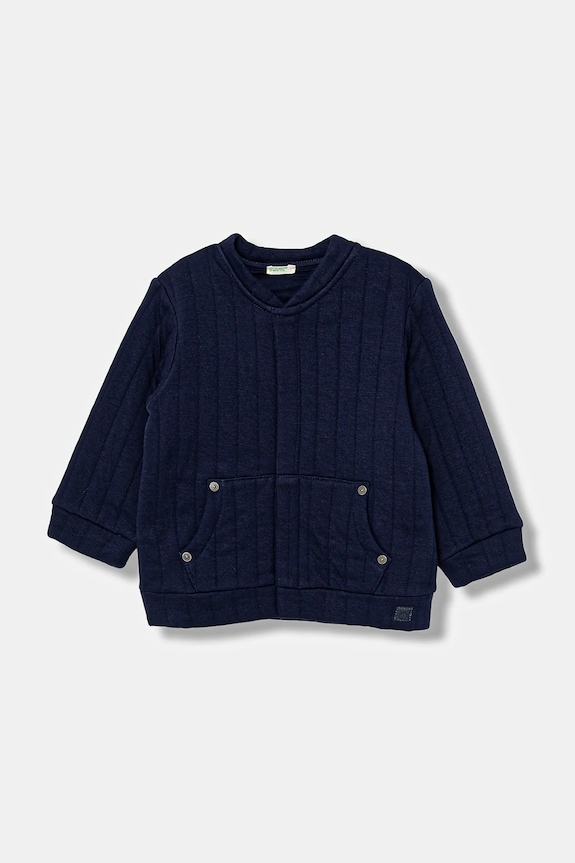 Παιδική μπλούζα United Colors of Benetton χωρίς κουκούλα σκούρο μπλε 3JOEA501O.W.seasonal