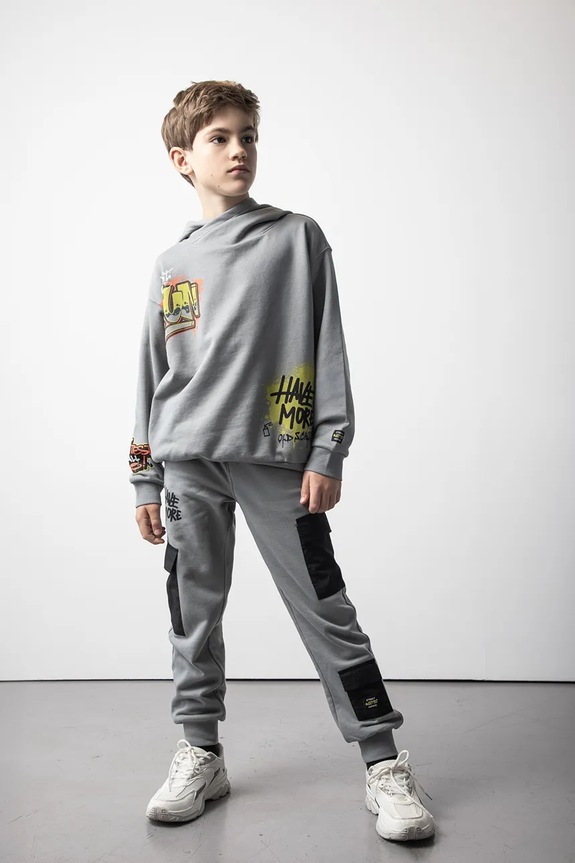 Βαμβακερή παιδική μπλούζα Coccodrillo ZC5132301SBJ