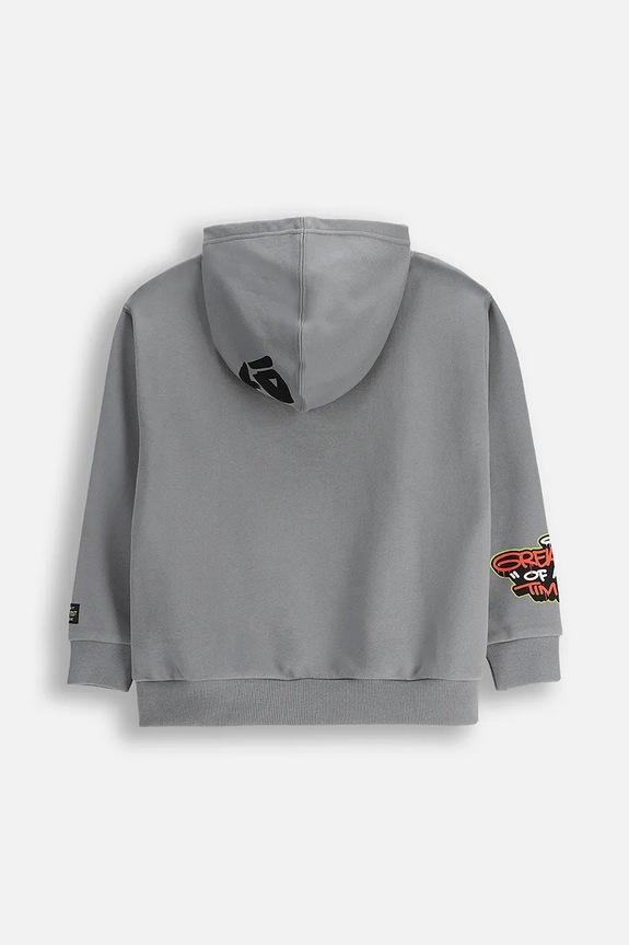 Αγορίστικα Βαμβακερή παιδική μπλούζα Coccodrillo ZC5132301SBJ γκρί