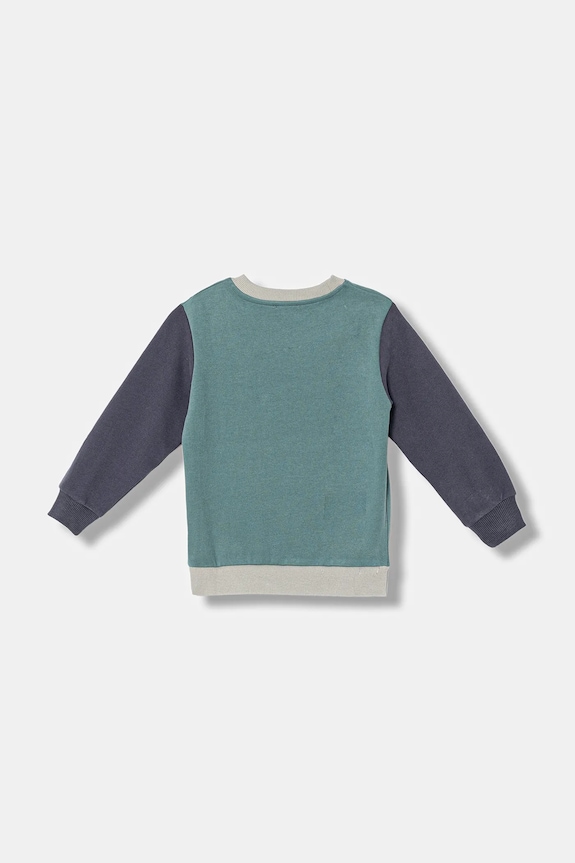 Detská mikina United Colors of Benetton 3EB5G10KS.P.Seasonal tyrkysová AW25