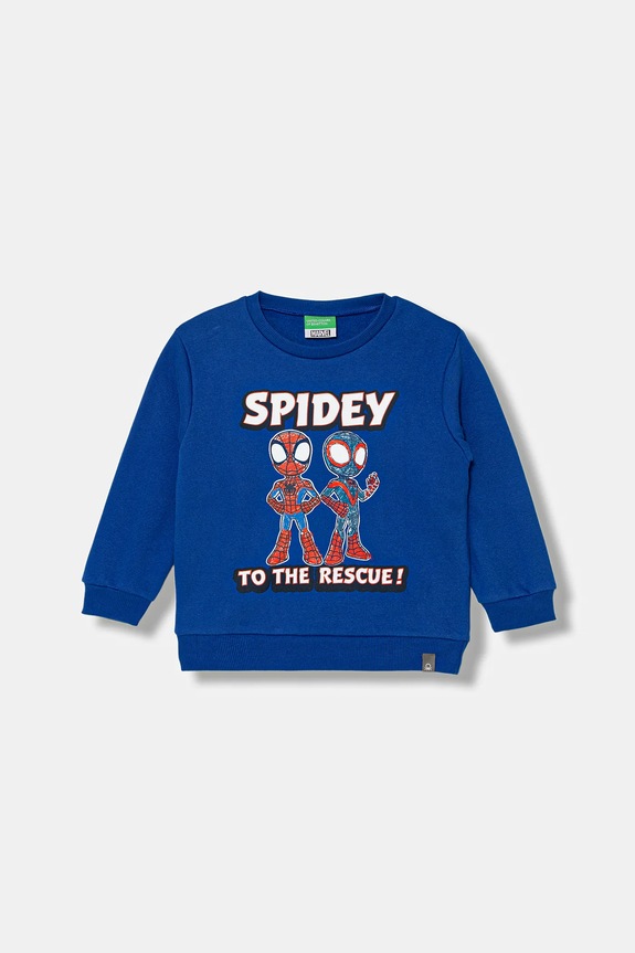 Παιδική μπλούζα United Colors of Benetton στάμπα μπλε 3EB5G10L5.P.Seasonal