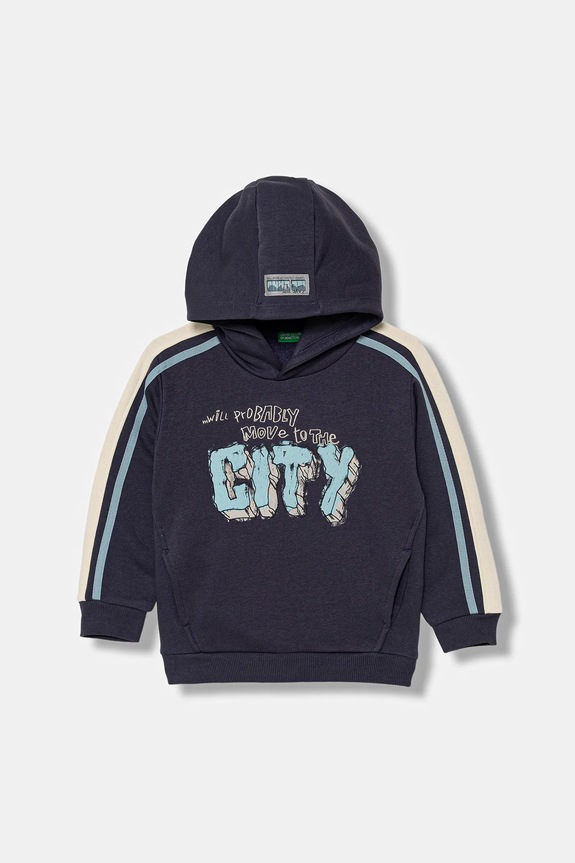 Dječja dukserica United Colors of Benetton pamuk siva 3YBPG2018.P.Seasonal