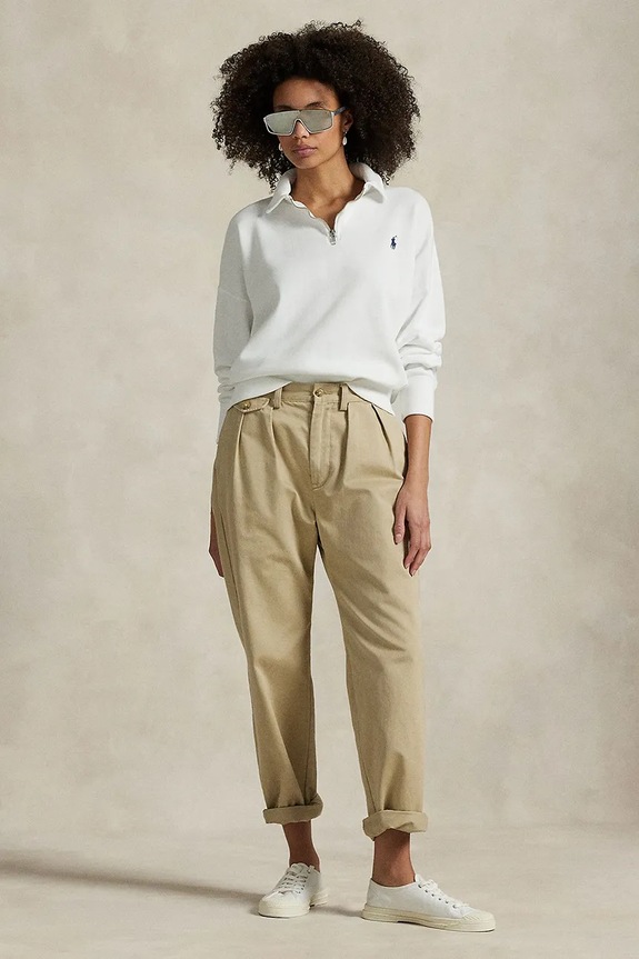 Odzież Polo Ralph Lauren bluza 211971696 biały
