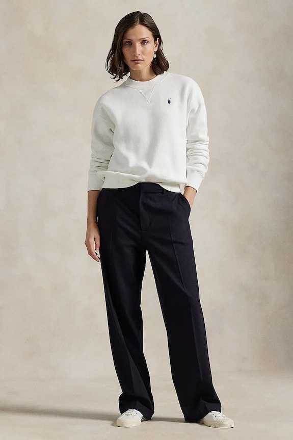 Odzież Polo Ralph Lauren bluza 211971697 biały