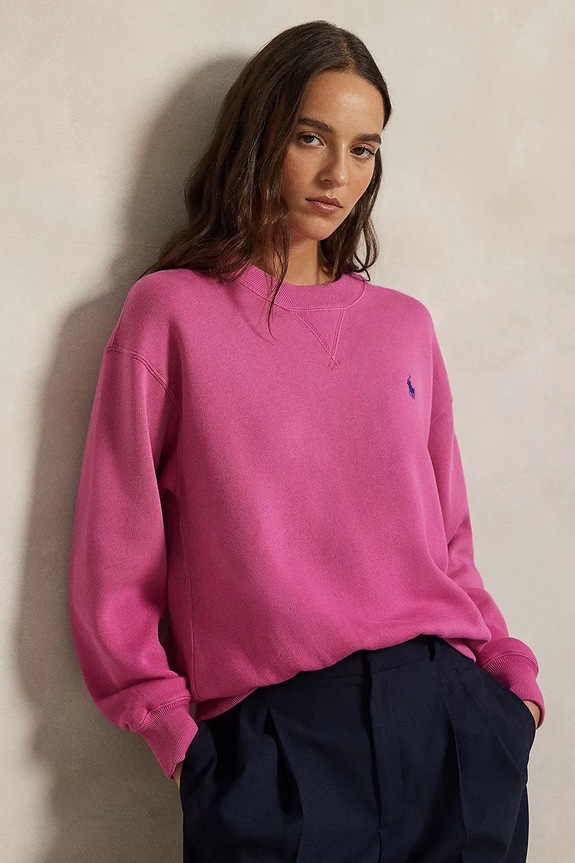 Кофта Polo Ralph Lauren гладкий рожевий 211971697